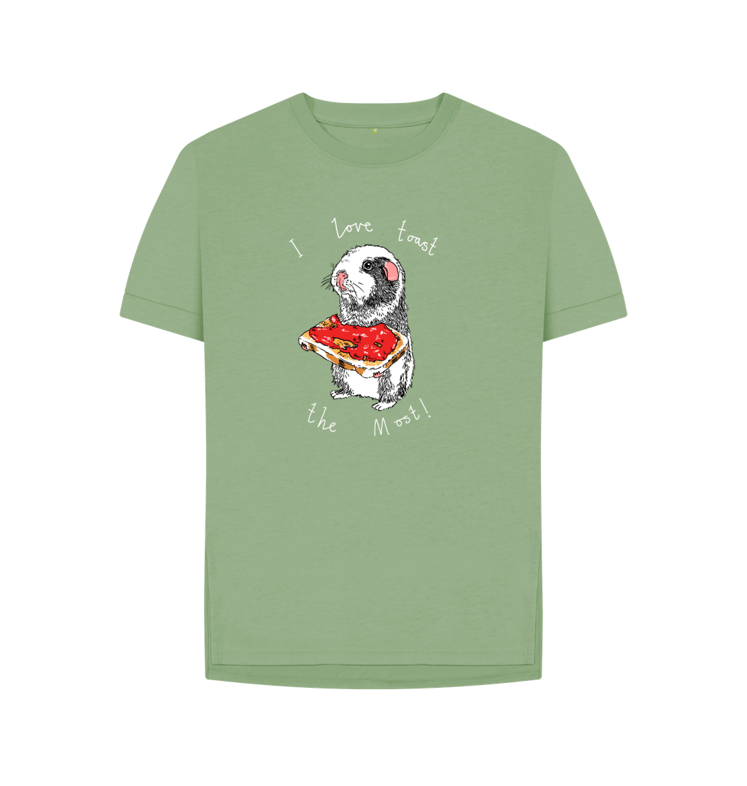 Sage 'I Love Toast The Most!' Women's T-shirt