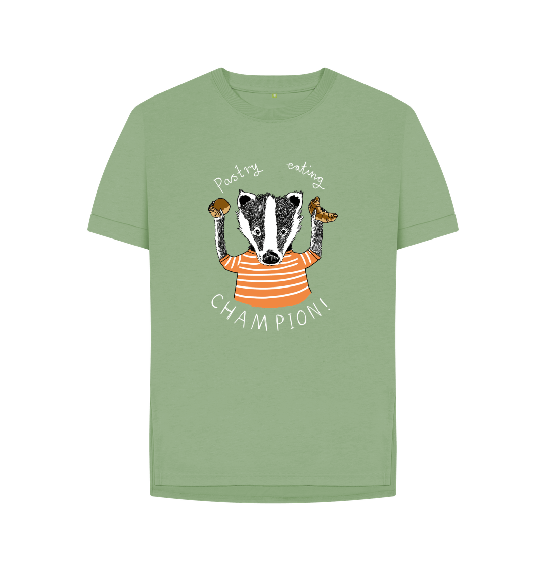 Sage 'Pastry Eating champion!' Women's T-shirt