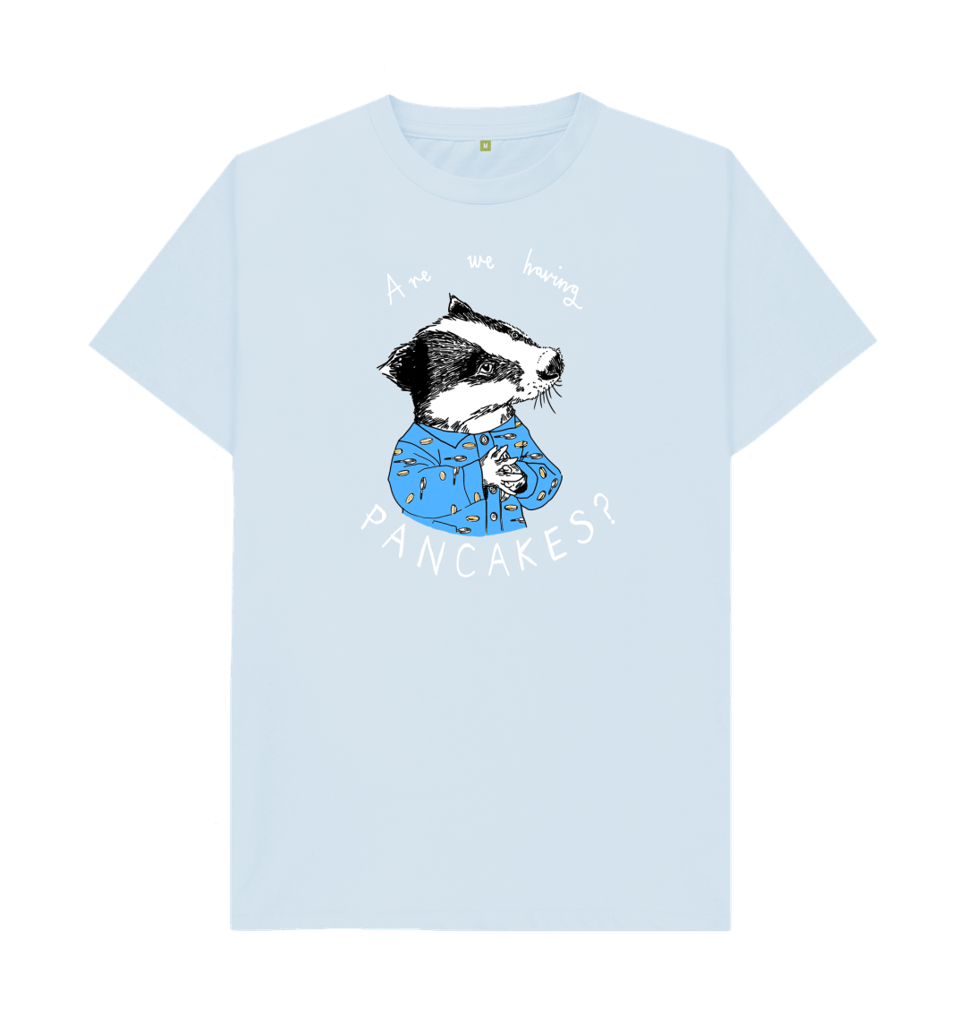 Sky Blue 'Are We Having Pancakes?' Men's T-shirt