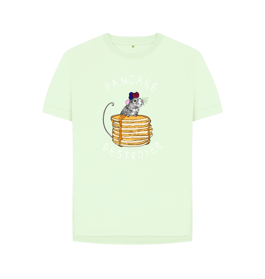 Pastel Green 'Pancake Destroyer' Women's T-shirt
