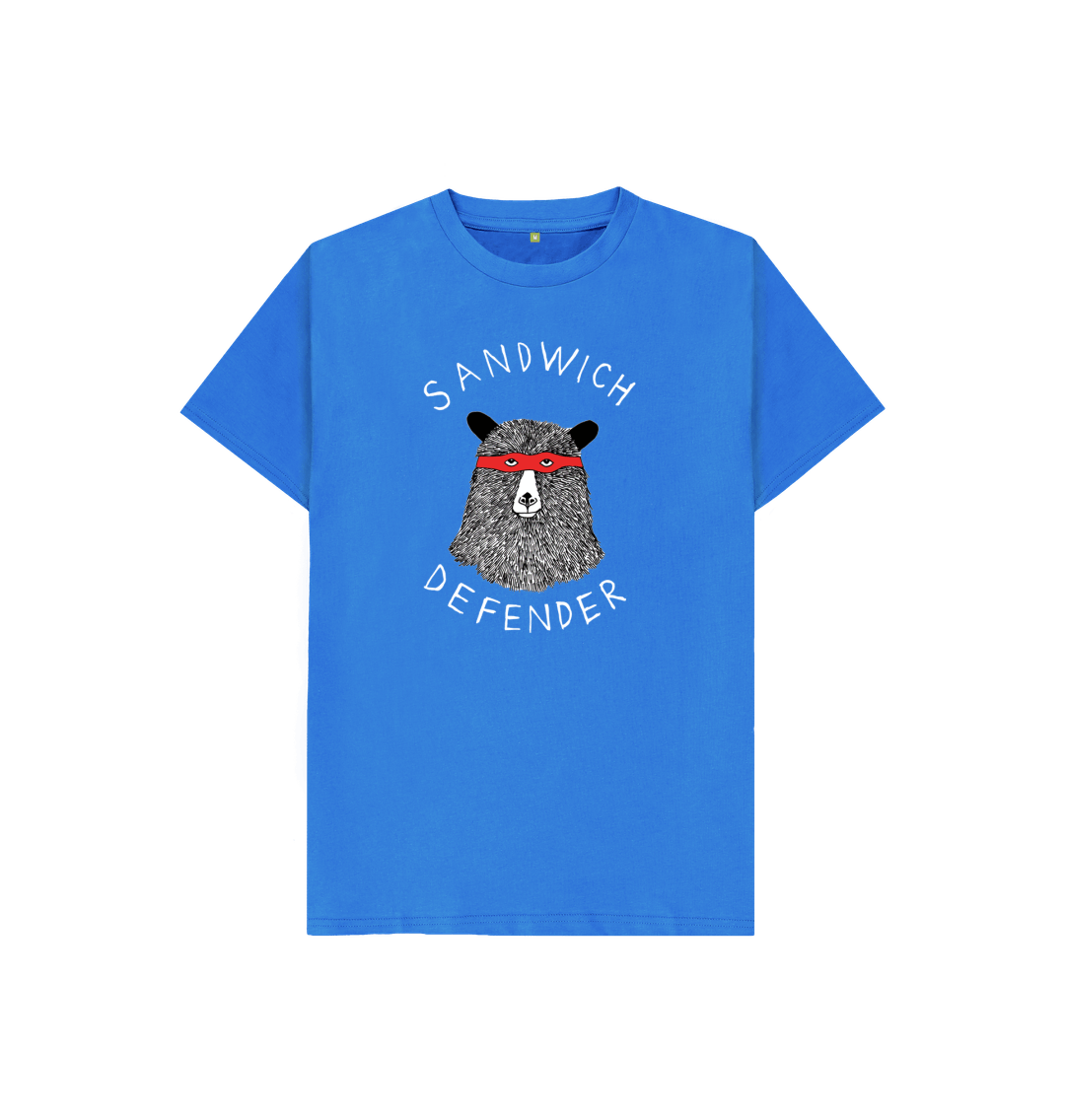 Bright Blue 'Sandwich Defender' Kids T-shirt