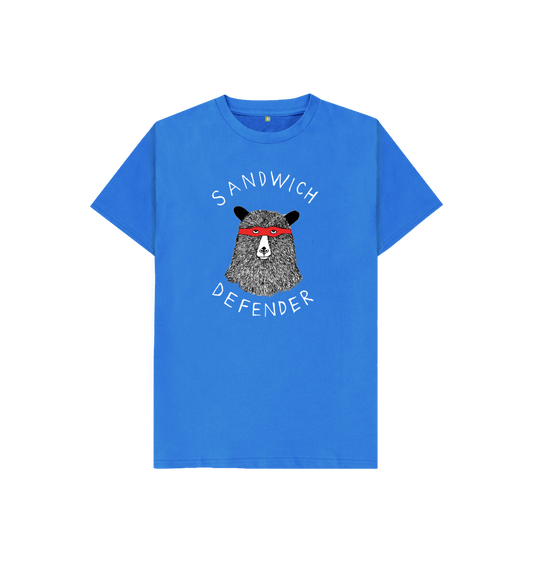 Bright Blue 'Sandwich Defender' Kids T-shirt