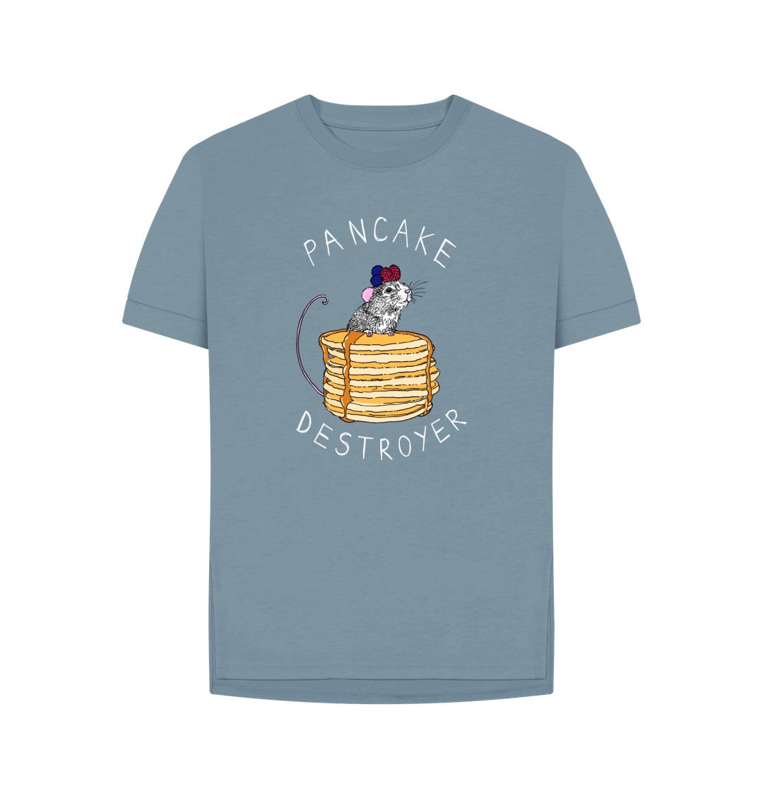 Stone Blue 'Pancake Destroyer' Women's T-shirt