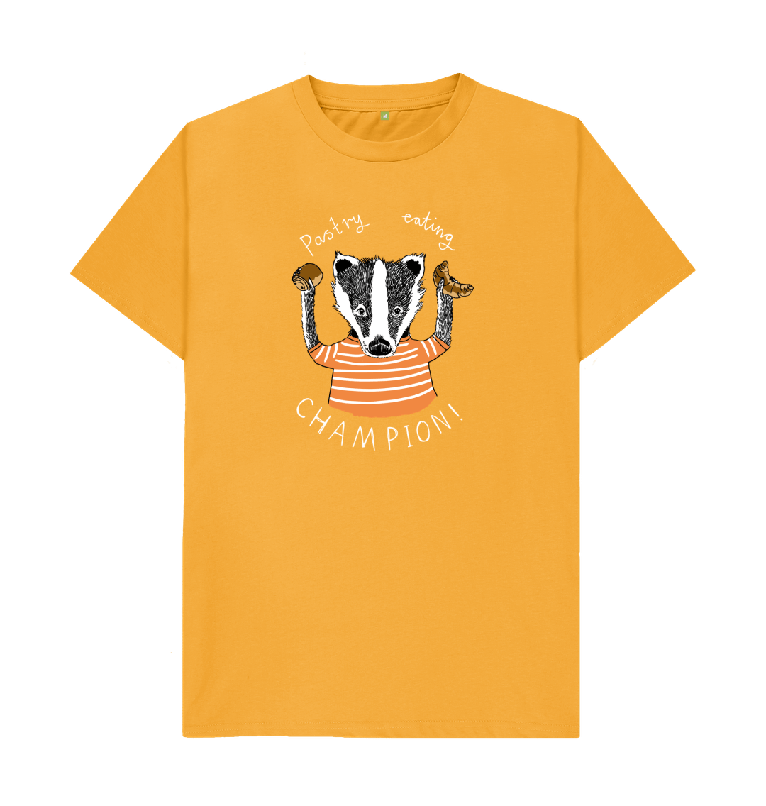 Mustard 'Pastry Eating Champion!' Men's T-shirt