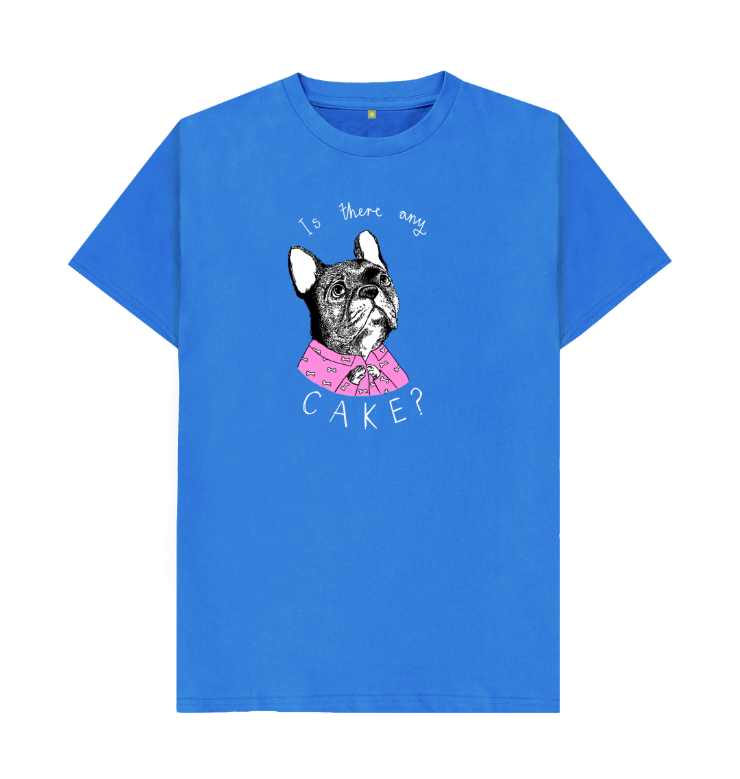 Bright Blue 'Is There Any Cake?' Men's T-shirt
