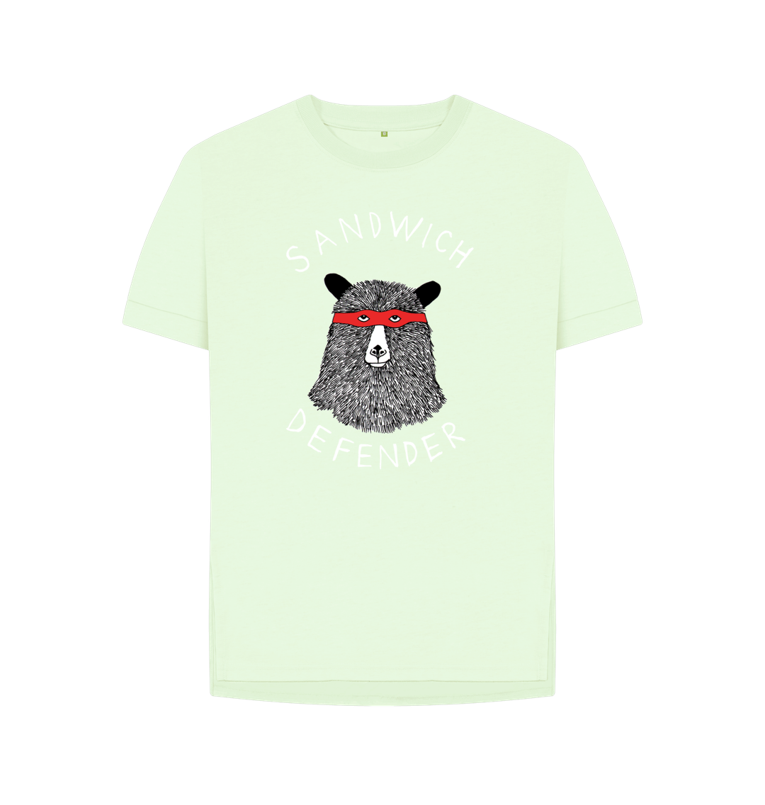 Pastel Green 'Sandwich Defender!' Women's T-shirt