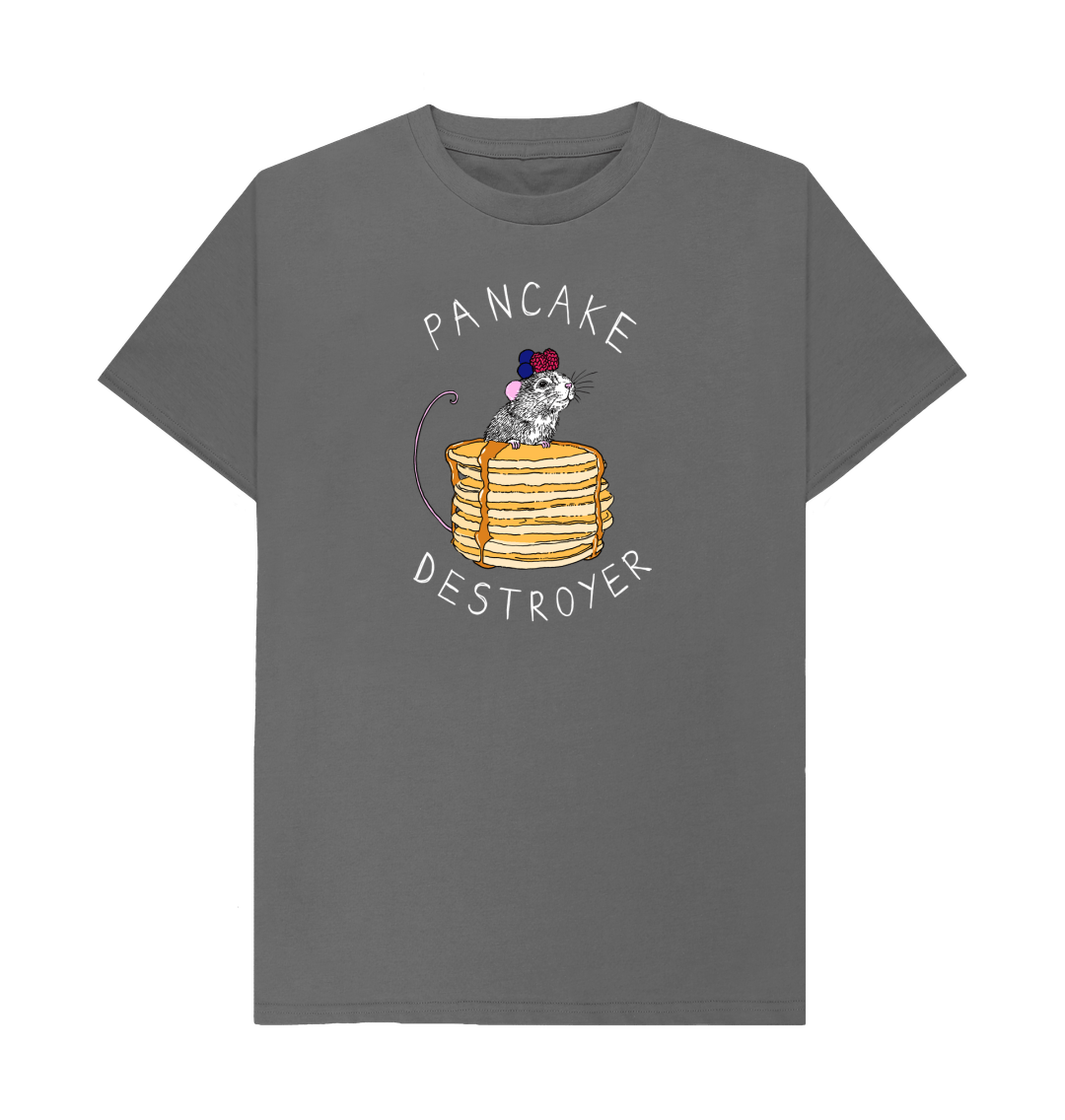 Slate Grey Printed T-shirt Front