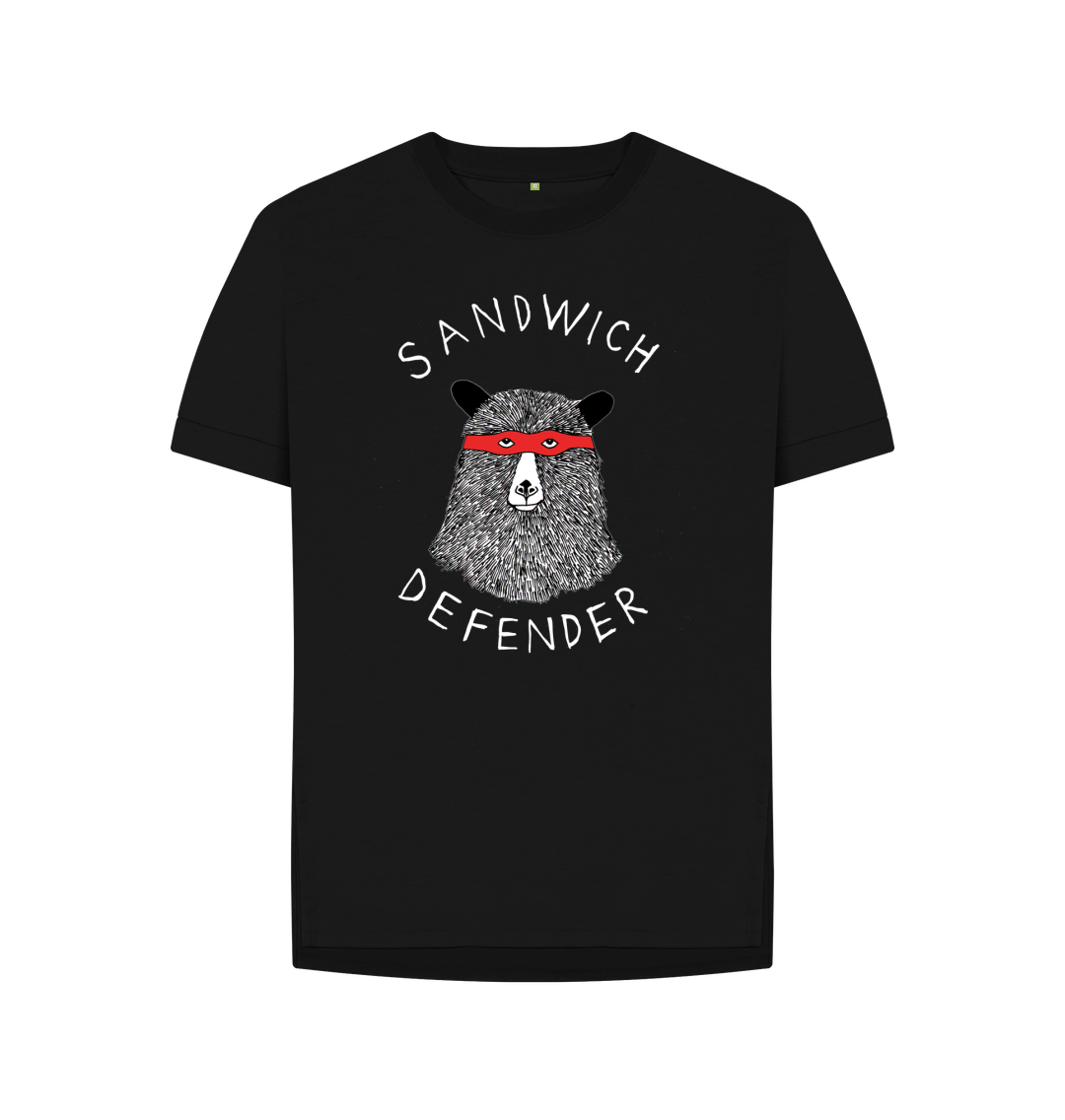 Black 'Sandwich Defender!' Women's T-shirt