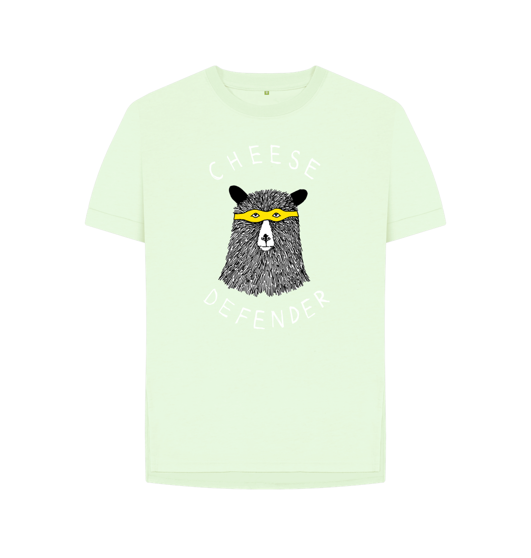 Pastel Green 'Cheese Defender!' Women's T-shirt