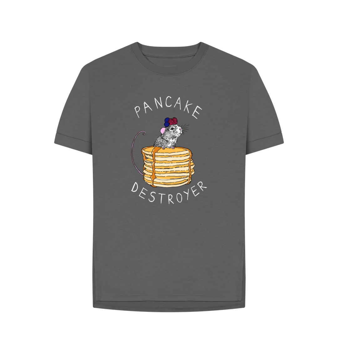 Slate Grey 'Pancake Destroyer' Women's T-shirt