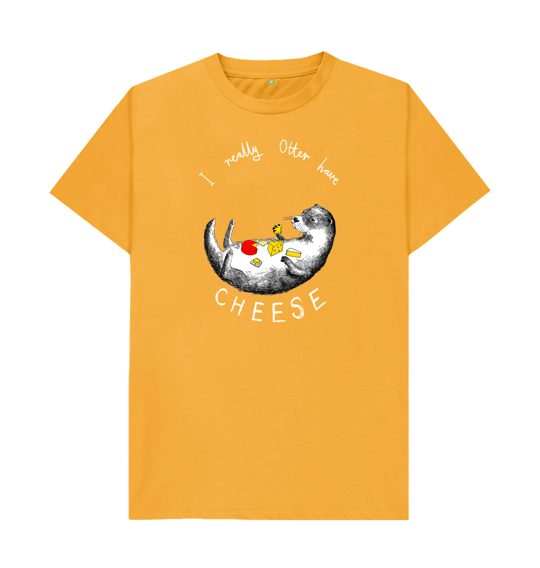 Mustard 'I Really Otter Have Cheese!' Men's T-shirt