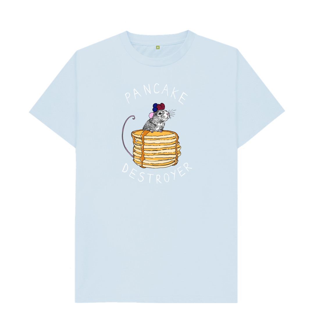 Sky Blue Printed T-shirt Front