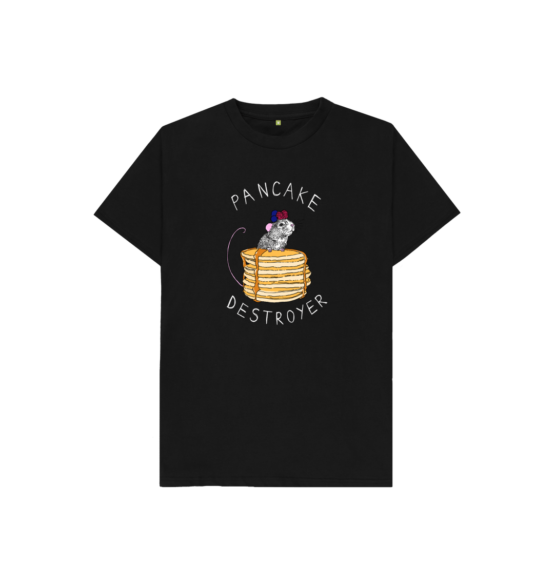 Black 'Pancake Destroyer' Kids T-shirt