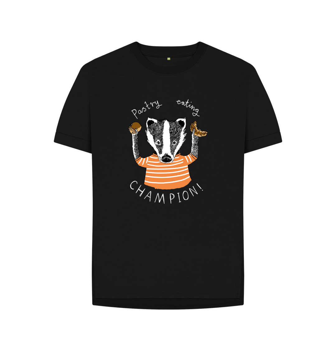 Black 'Pastry Eating champion!' Women's T-shirt