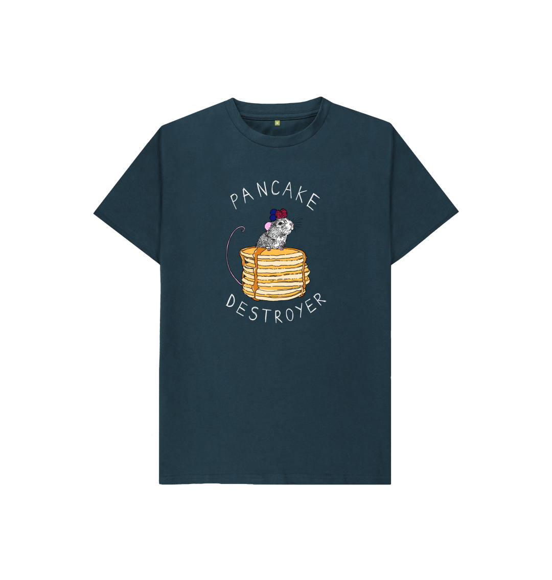 Denim Blue 'Pancake Destroyer' Kids T-shirt