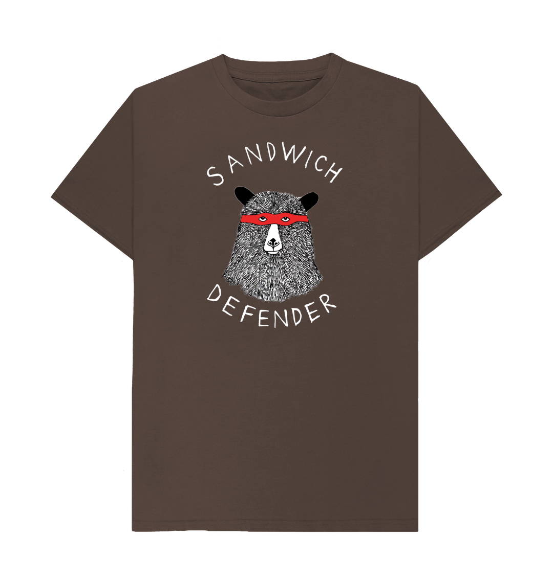 Chocolate 'Sandwich Defender' Men's T-shirt