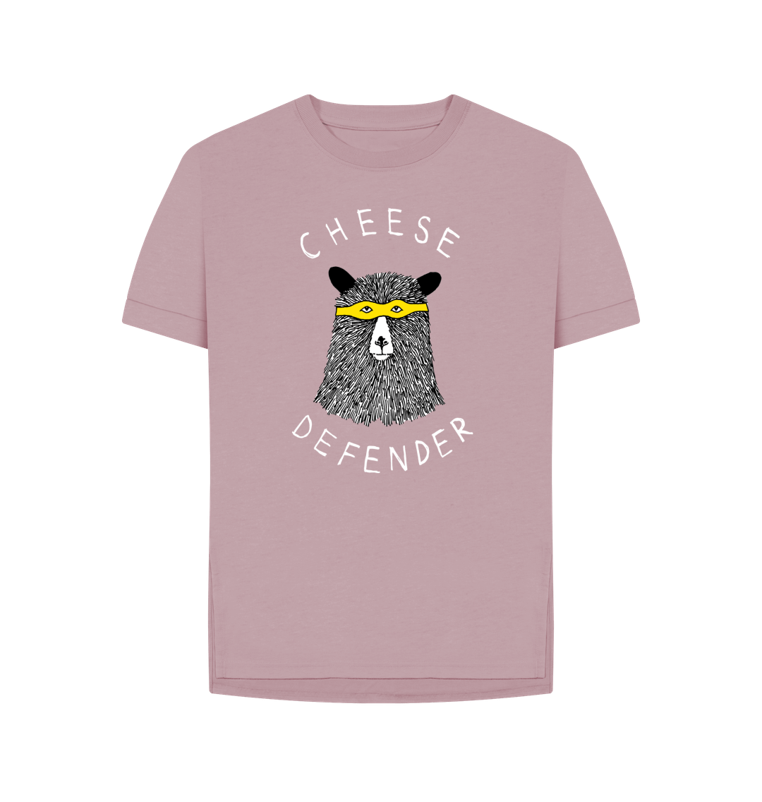 Mauve 'Cheese Defender!' Women's T-shirt