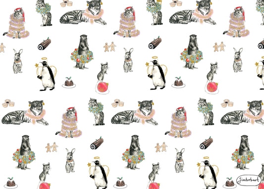 Christmas Wrap - 5 Sheets of Wrapping Paper