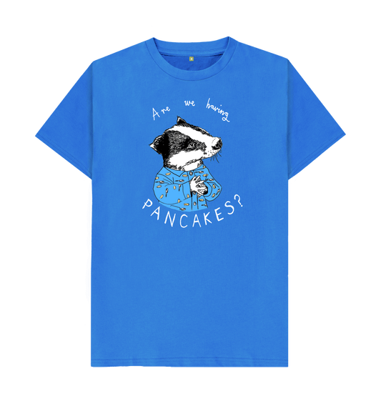 Bright Blue 'Are We Having Pancakes?' Men's T-shirt