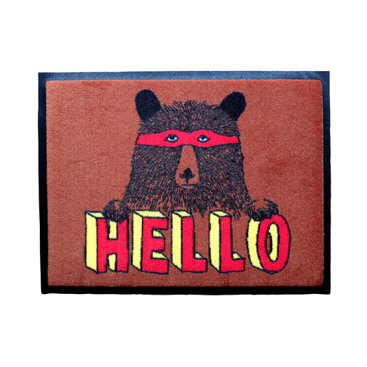 'Hello Bear' Welcome Door Mat