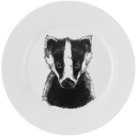 British Wildlife Collection - Badger dinner plate