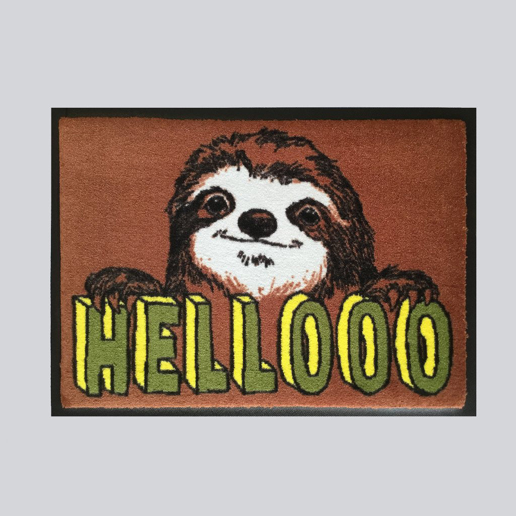 'Hellooo Sloth' Welcome Door Mat