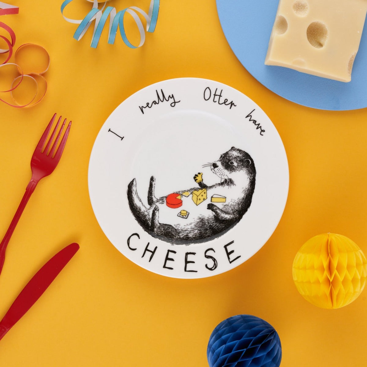 'I Really Otter Have Cheese' Side Plate