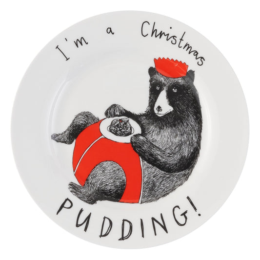'I'm a Christmas Pudding' Side Plate