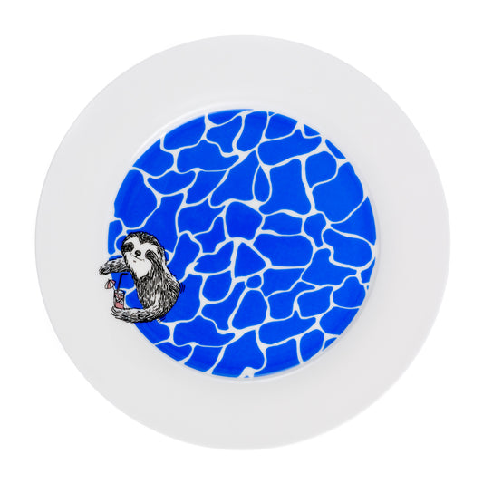 Sloth Swims Dinner Plate