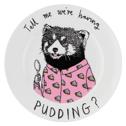 'Tell Me We're Having Pudding?' Side Plate