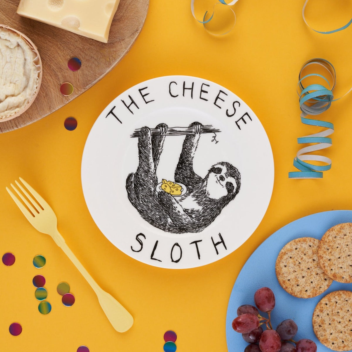 'The Cheese Sloth' Side Plate