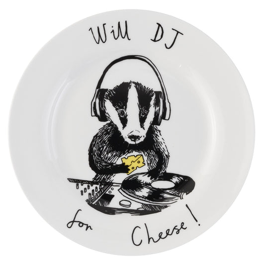 'Will DJ for Cheese' Side Plate