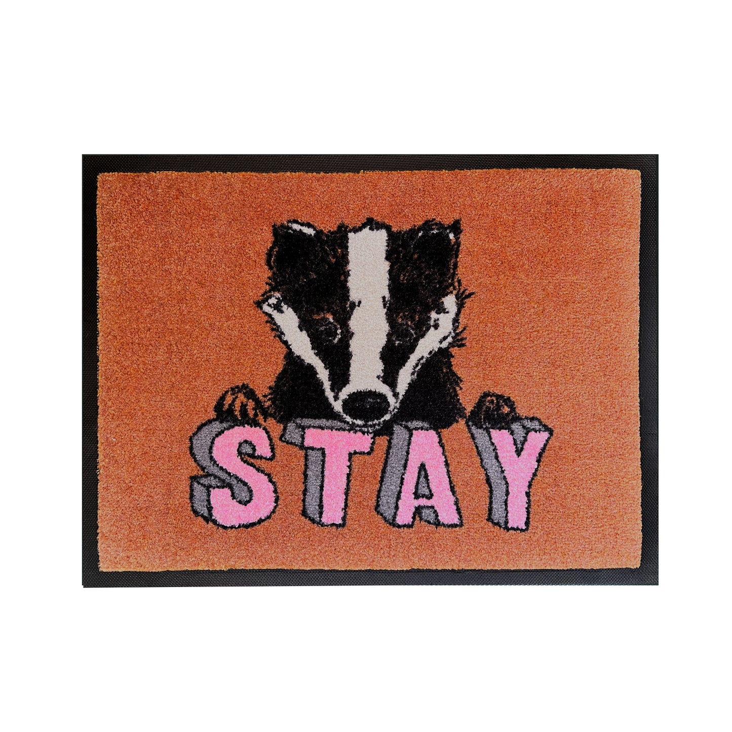 'Stay Badger' Welcome Door Mat