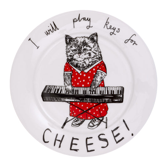 'Keys for Cheese' Side Plate