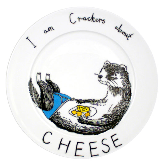'Crackers About Cheese' Side Plate