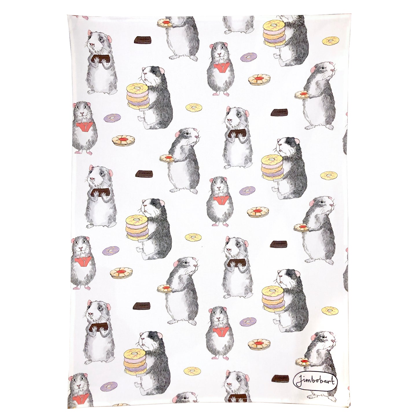 Tea towel - Guinea pig biscuits