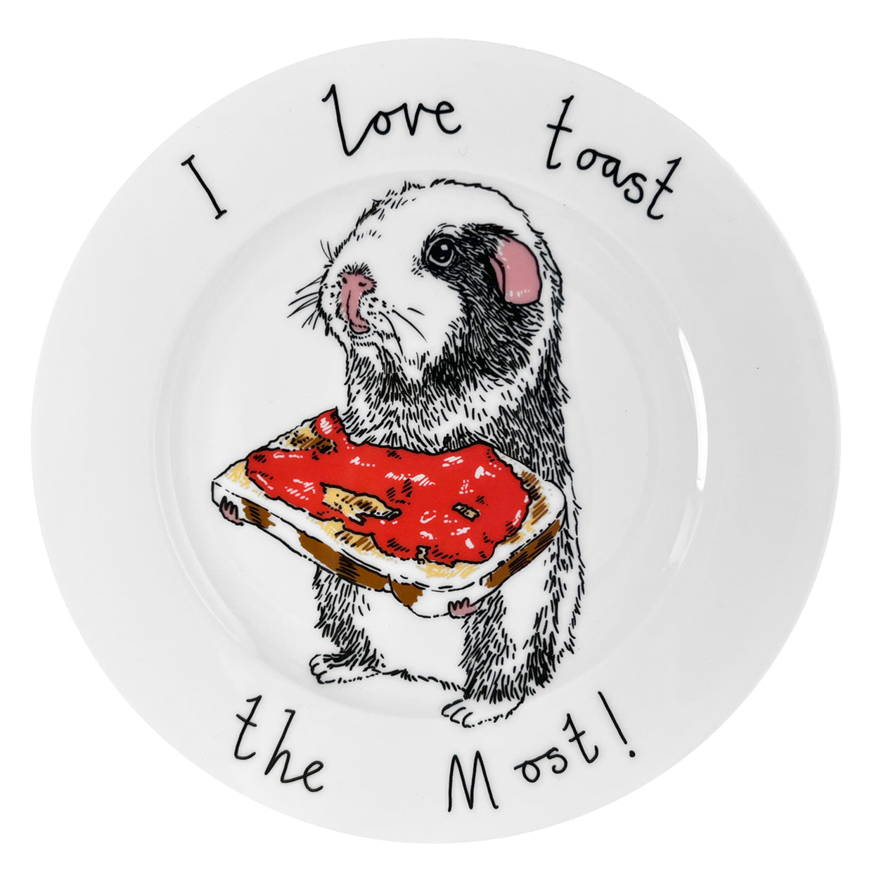 'I Love Toast the Most!' Side Plate