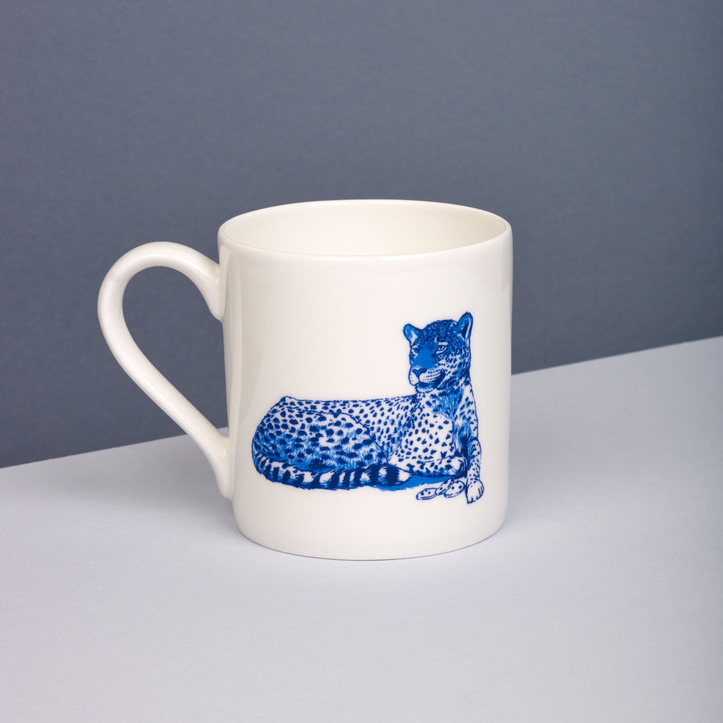 Leopard Willow pattern mug