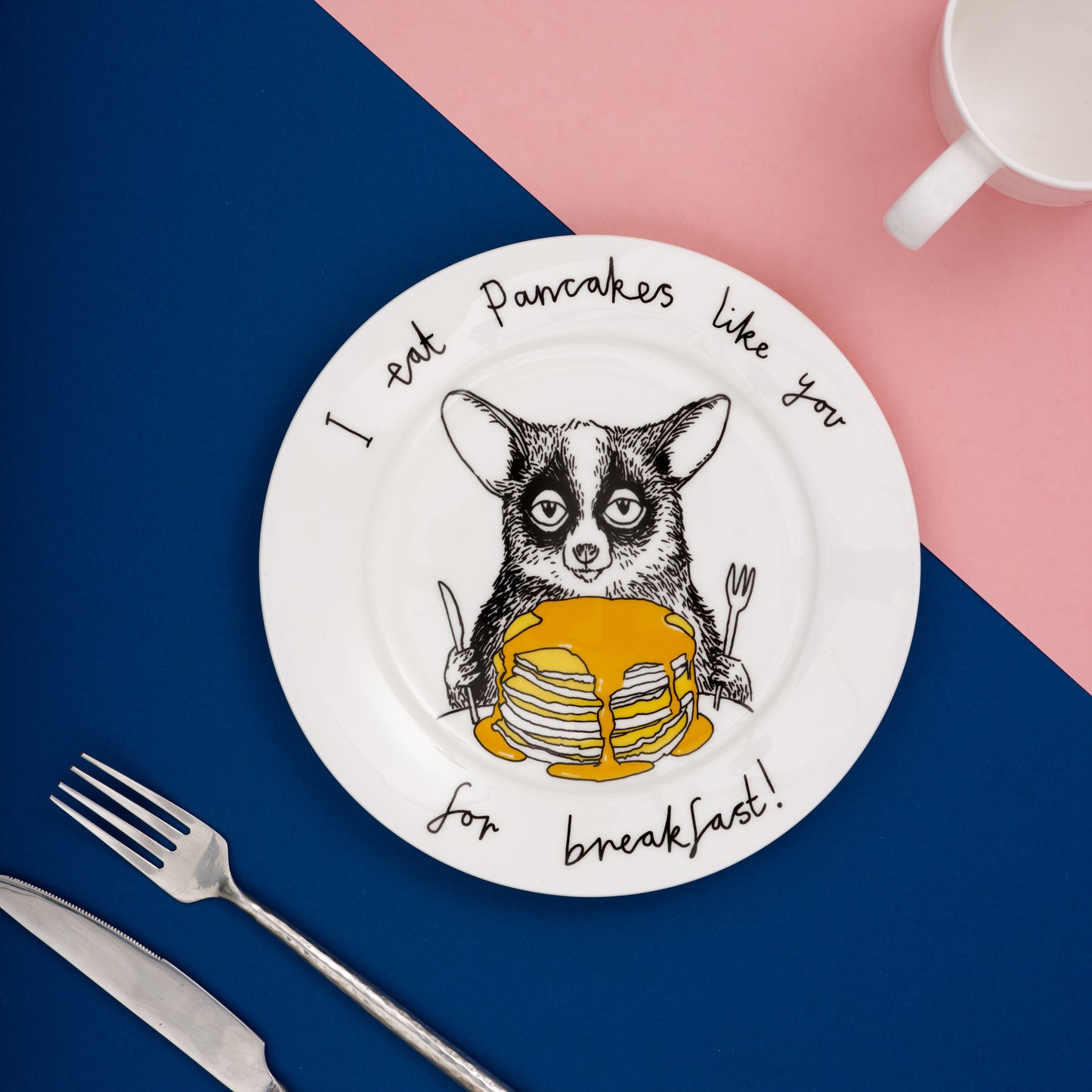 'I Eat Pancakes Like You for Breakfast' Side Plate