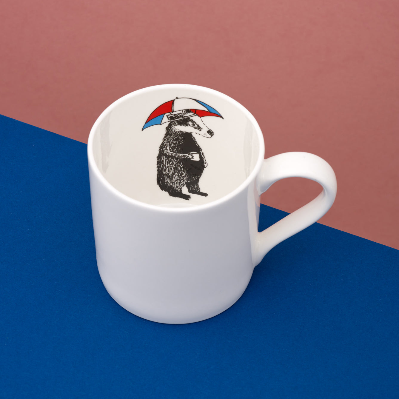 Mr Badger is inside your mug