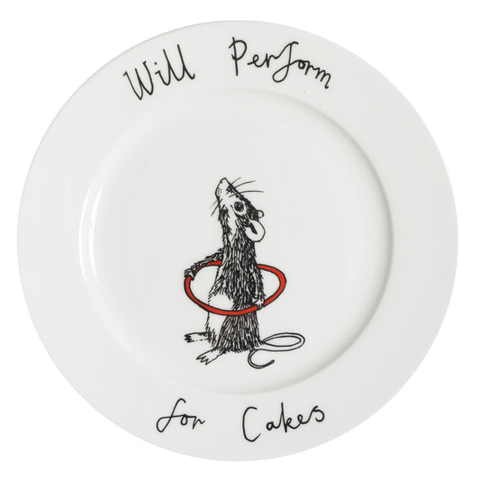 'Will Perform for Cakes' Side Plate
