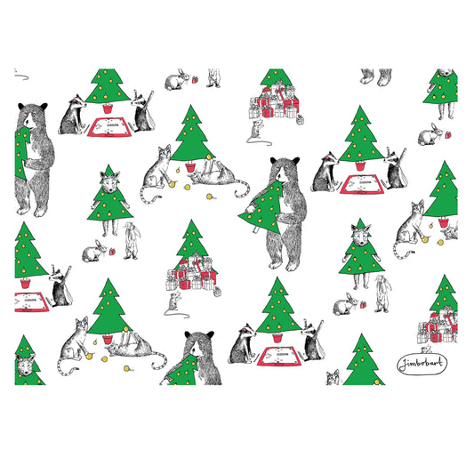Jimbob Christmas Wrap - 5 Sheets of Wrapping Paper